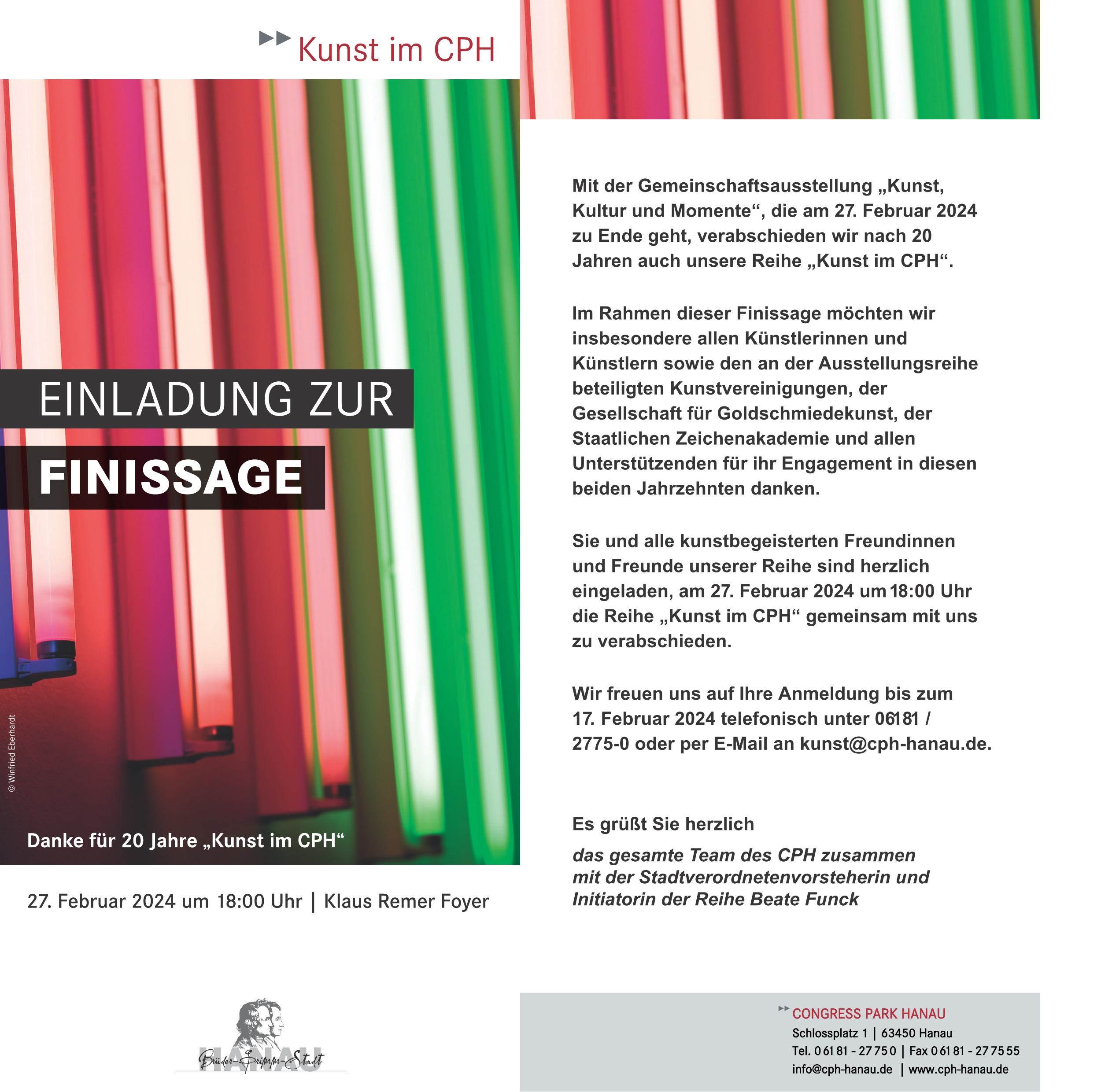 Finissage Kunst im CPH 2024